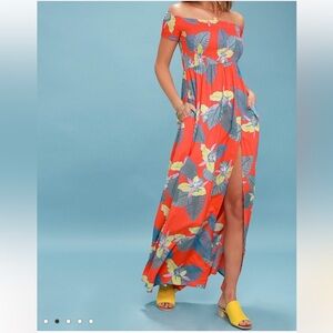 Lulus Patsy Off-the-Shoulder Dress